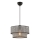 Candeeiro suspenso com cabo ECHO 1xE27/60W/230V cinzento/preto