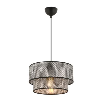 Candeeiro suspenso com cabo ECHO 1xE27/60W/230V cinzento/preto