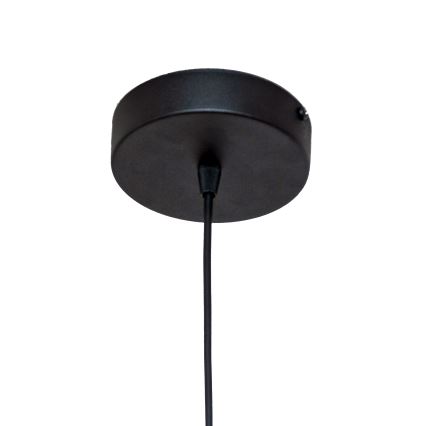 Candeeiro suspenso com cabo ECLIPSE 1xE27/15W/230V preto/branco