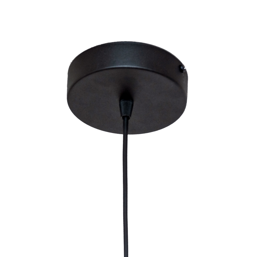 Candeeiro suspenso com cabo ECLIPSE 1xE27/15W/230V preto/branco