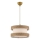 Candeeiro suspenso com cabo HALO 1xE27/60W/230V creme/bege