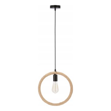 Candeeiro suspenso com cabo KOLO 1xE27/40W/230V bege/preto