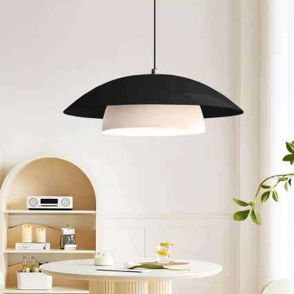 Candeeiro suspenso com cabo MOONLIGH 1xE27/40W/230V preto