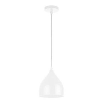 Candeeiro suspenso COMO 1xE27/60W/230V diâmetro 17 cm branco