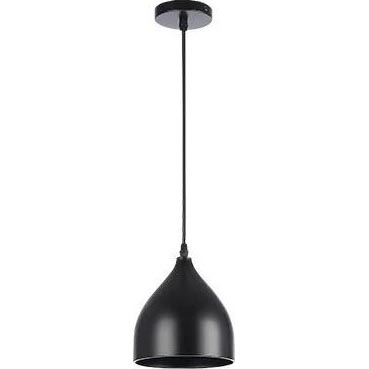 Candeeiro suspenso COMO 1xE27/60W/230V diâmetro 17 cm preto
