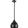 Candeeiro suspenso COMO 1xE27/60W/230V diâmetro 17 cm preto