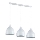 Candeeiro suspenso COMO 3xE27/60W/230V branco