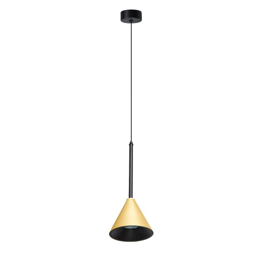 Candeeiro suspenso CONE 1xGU10/10W/230V dourado/preto