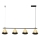 Candeeiro suspenso CONE 4xGU10/10W/230V dourado/preto