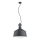Candeeiro suspenso CORA 1xE27/15W/230V cinzento