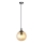 Candeeiro suspenso COSMO 1xE14/10W/230V diâmetro 14 cm preto/bege