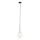 Candeeiro suspenso DAISY 1xG9/12W/230V diâmetro 14 cm cromado brilhante/preto/branco
