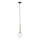 Candeeiro suspenso DAISY 1xG9/12W/230V diâmetro 14 cm dourado/preto/transparente