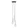 Candeeiro suspenso DAISY 3xG9/12W/230V diâmetro 27 cm cromado brilhante/preto/transparente