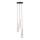 Candeeiro suspenso DAISY 3xG9/12W/230V diâmetro 27 cm dourado/preto/branco