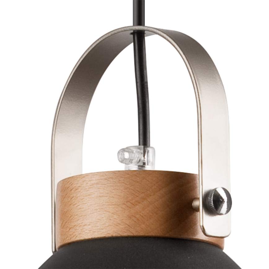 Candeeiro suspenso DANIELLE 2xE27/60W/230V faia