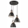 Candeeiro suspenso DANIELLE 3xE27/60W/230V faia