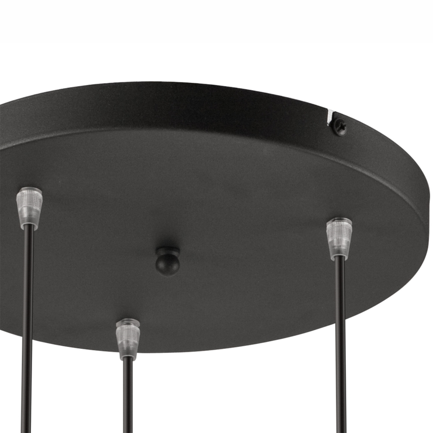 Candeeiro suspenso DANIELLE 3xE27/60W/230V faia