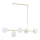 Candeeiro suspenso DANSA 5xE14/10W/230V dourado