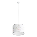 Candeeiro suspenso de criança PRINCESS 1xE27/15W/230V diâmetro 40 cm Princesa
