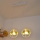 Candeeiro suspenso de criança STARS 2xE27/15W/230V amarelo/branco