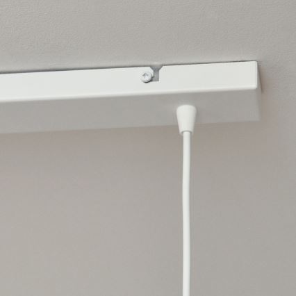 Candeeiro suspenso de criança STARS 2xE27/15W/230V azul/branco