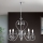 Candeeiro suspenso de cristal ALESSIA 5xE14/40W/230V cromado brilhante