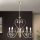 Candeeiro suspenso de cristal ALESSIA 5xE14/40W/230V dourado