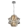 Candeeiro suspenso de cristal CROWN 4xE14/40W/230V cromado brilhante