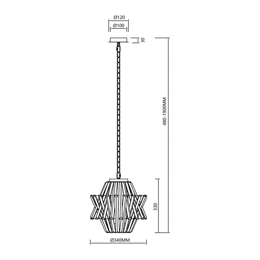 Candeeiro suspenso de cristal CROWN 4xE14/40W/230V cromado brilhante