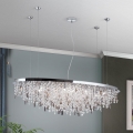 Candeeiro suspenso de cristal CRYSTALRIVER 21xG9/40W/230V cromado brilhante