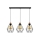 Candeeiro suspenso DIAMENT 3xE27/60W/230V carvalho – FSC certificado