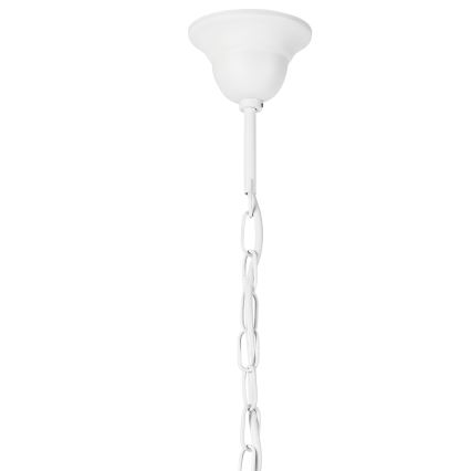 Candeeiro suspenso DONATO 3xE14/40W/230V branco