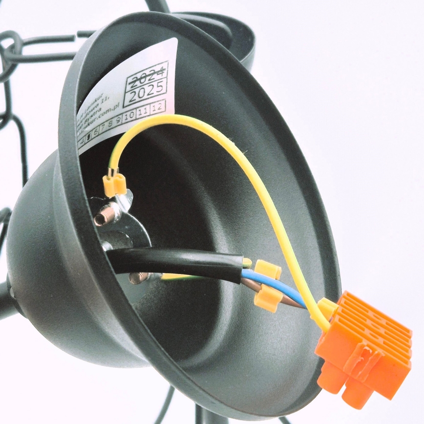 Candeeiro suspenso DONATO 3xE14/40W/230V preto