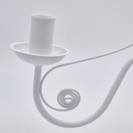 Candeeiro suspenso DONATO 5xE14/40W/230V branco