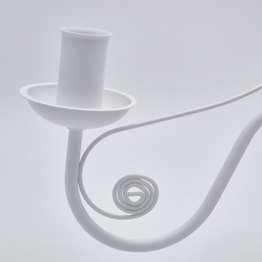 Candeeiro suspenso DONATO 5xE14/40W/230V branco