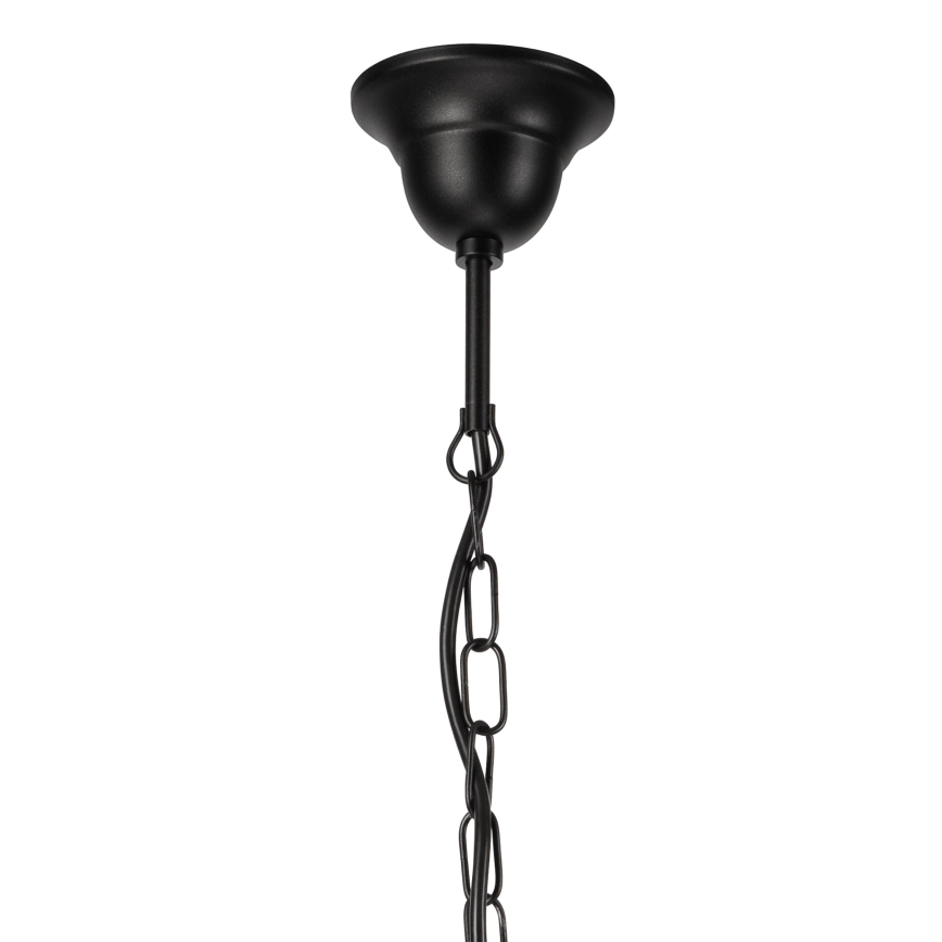 Candeeiro suspenso DONATO 5xE14/40W/230V preto