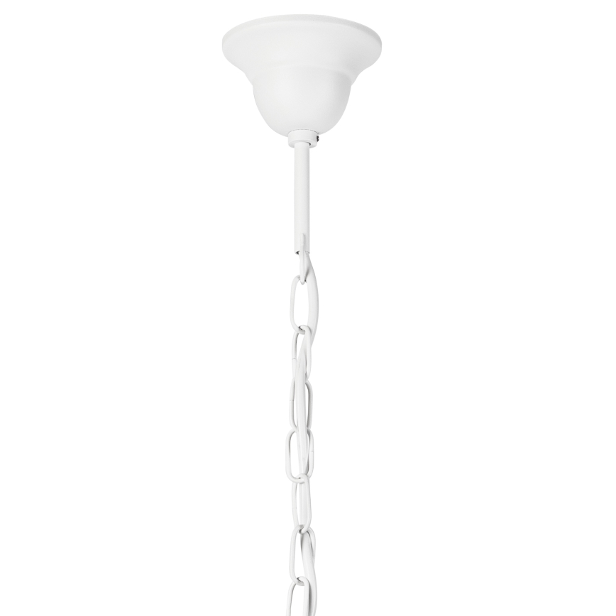 Candeeiro suspenso DONATO 6xE14/40W/230V branco
