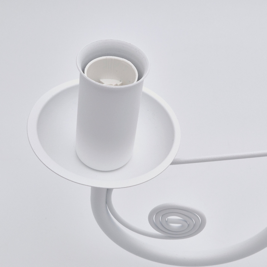Candeeiro suspenso DONATO 6xE14/40W/230V branco