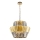 Candeeiro suspenso DONNA 12xE14/40W/230V diâmetro 55 cm dourado