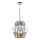Candeeiro suspenso DONNA 9xE14/40W/230V diâmetro 45 cm cromado mate