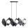 Candeeiro suspenso DRIFTON 6xE14/10W/230V preto