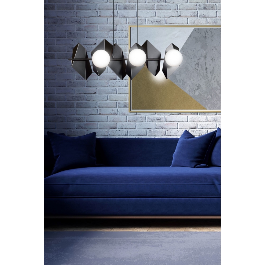 Candeeiro suspenso DRIFTON 6xE14/10W/230V preto