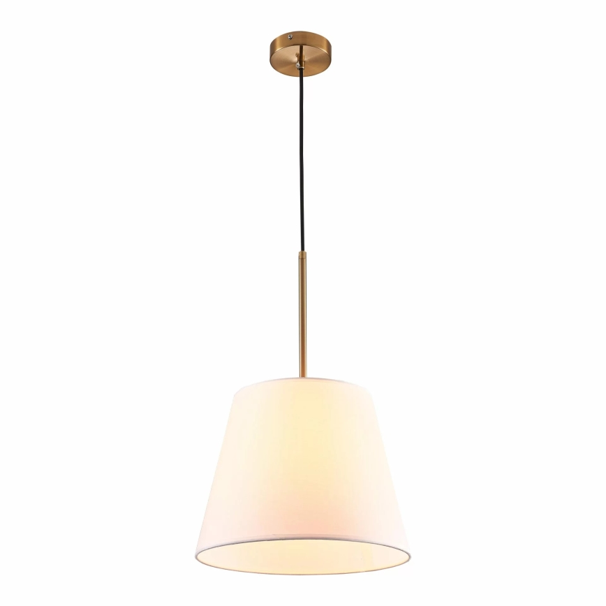Candeeiro suspenso ELENA 1xE27/20W/230V branco