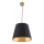 Candeeiro suspenso ELENA 1xE27/20W/230V preto