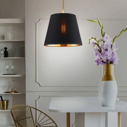Candeeiro suspenso ELENA 1xE27/20W/230V preto