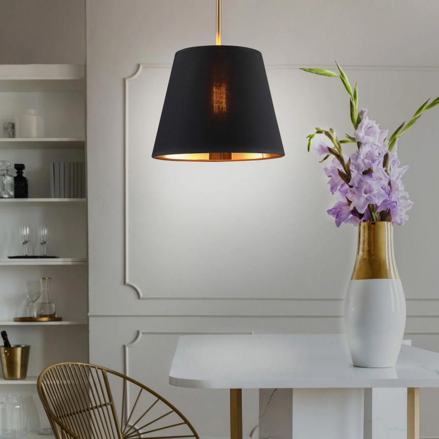 Candeeiro suspenso ELENA 1xE27/20W/230V preto