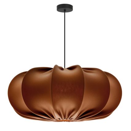 Candeeiro suspenso em cabo CAFEE 1xE27/40W/230V Ø 52 cm castanho