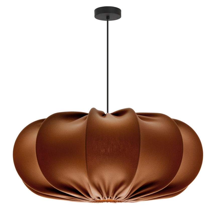 Candeeiro suspenso em cabo CAFEE 1xE27/40W/230V Ø 52 cm castanho