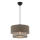 Candeeiro suspenso em cabo ECHO 1xE27/60W/230V castanho/cinzento